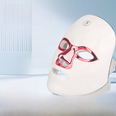 White Red Light mask on a white background