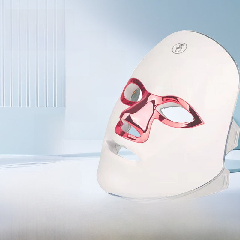 White Red Light mask on a white background