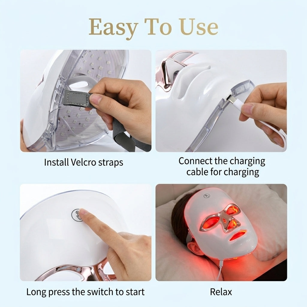Rechargeable LED Facial Mask